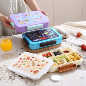 Bubbento Cartoon Cute Microwaveable Lunch Box