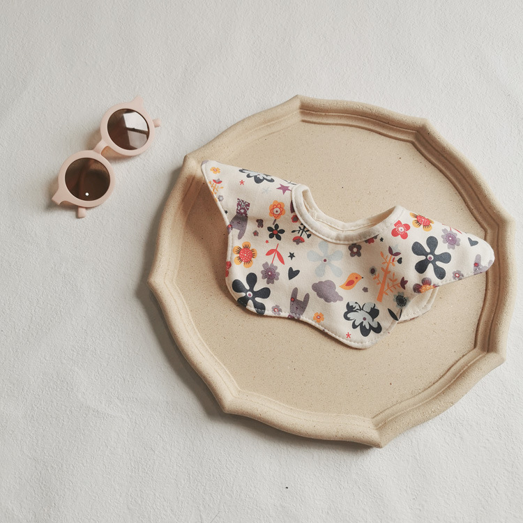 Bubbento 360° Rotatable 4-Layer Waterproof Cotton Baby Bib - Image 5