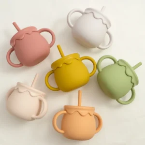 Bubbento Silicone Baby Snack Cup with Handles 250ml
